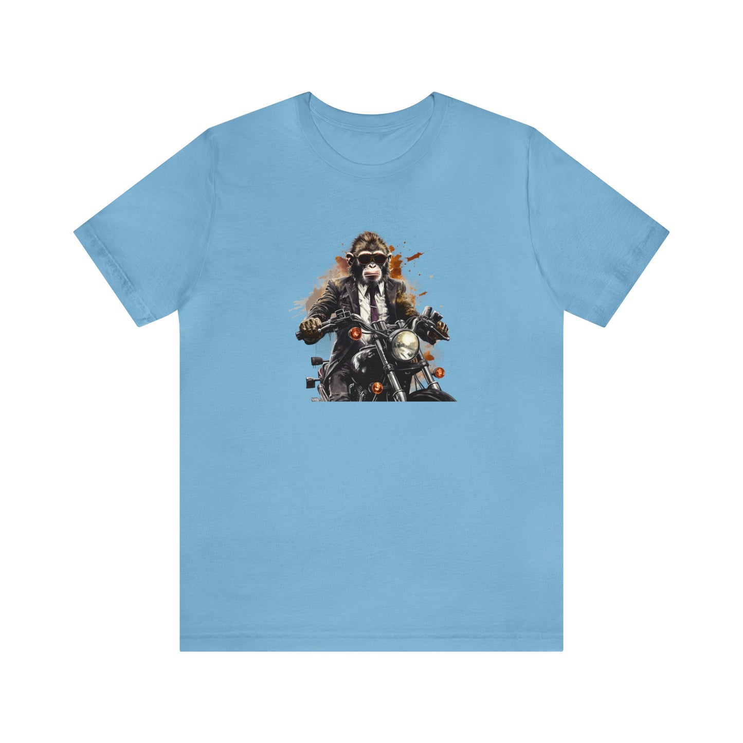 Monkey in Suit: The Gun-Toting Biker Tee