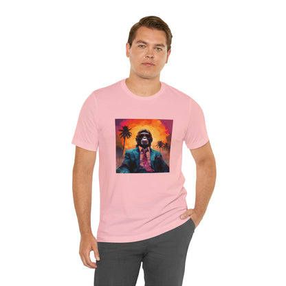 Miami Sunset Monkey Unisex Jersey Tee