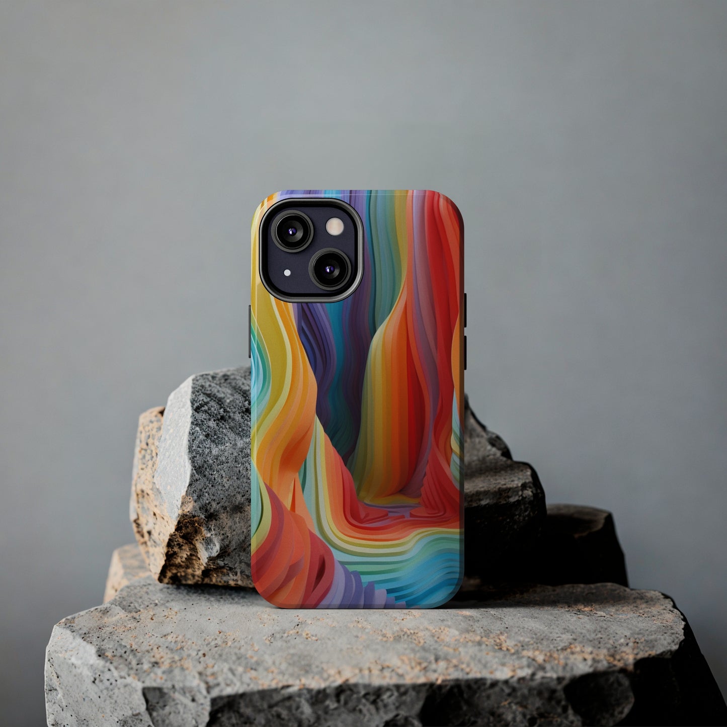 Rainbow Stripes Tough Phone Case