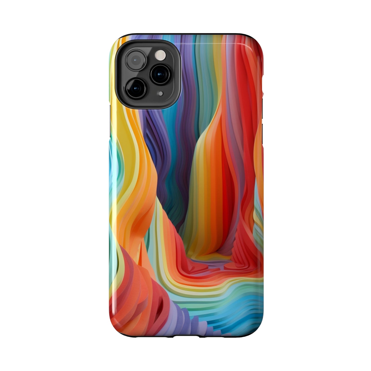 Rainbow Stripes Tough Phone Case