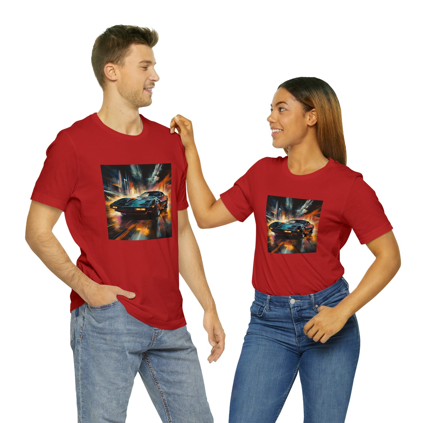 Knight Rider Abstract Unisex Jersey Short Sleeve Tee