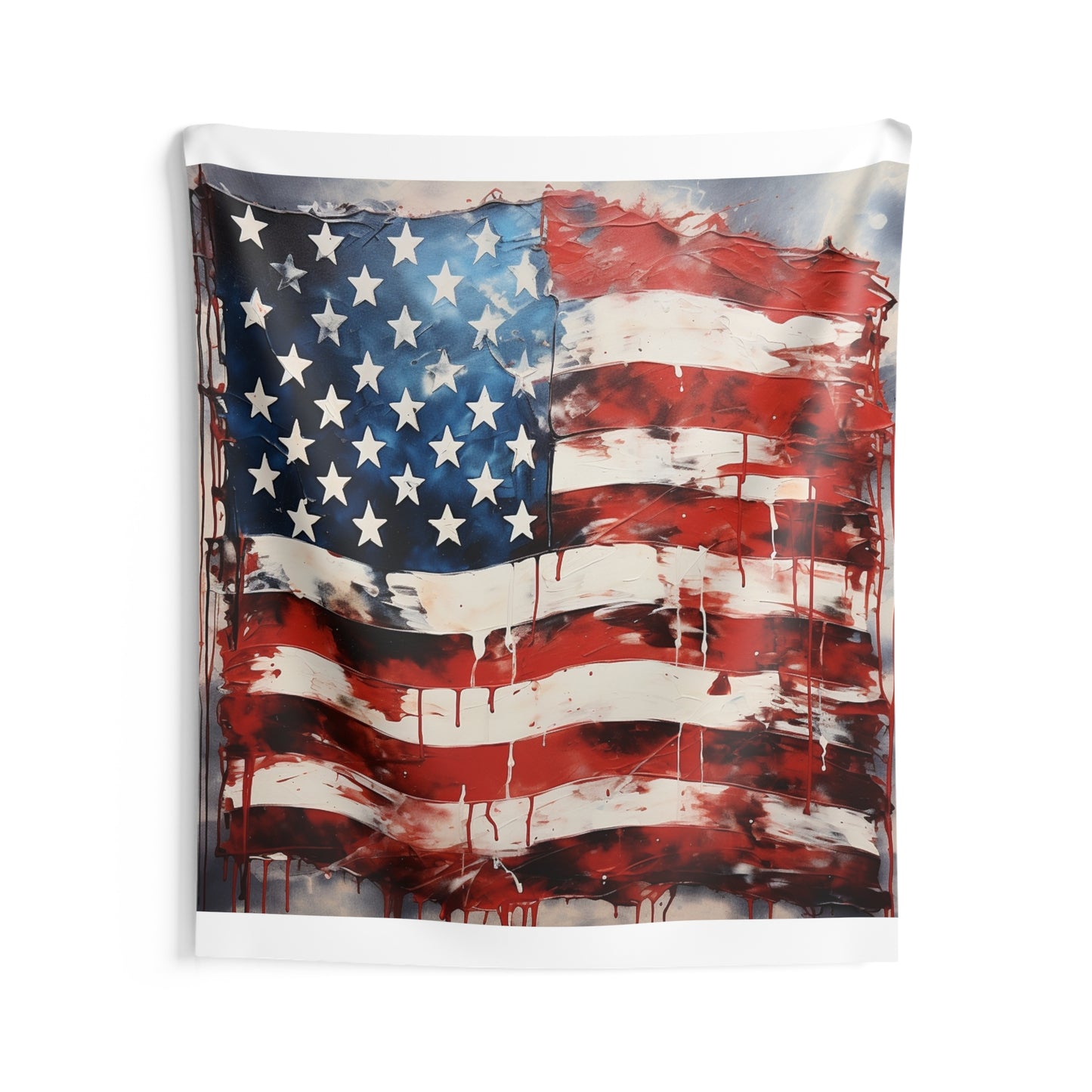 USA Flag Indoor Wall Tapestry - Patriotic Home Decor