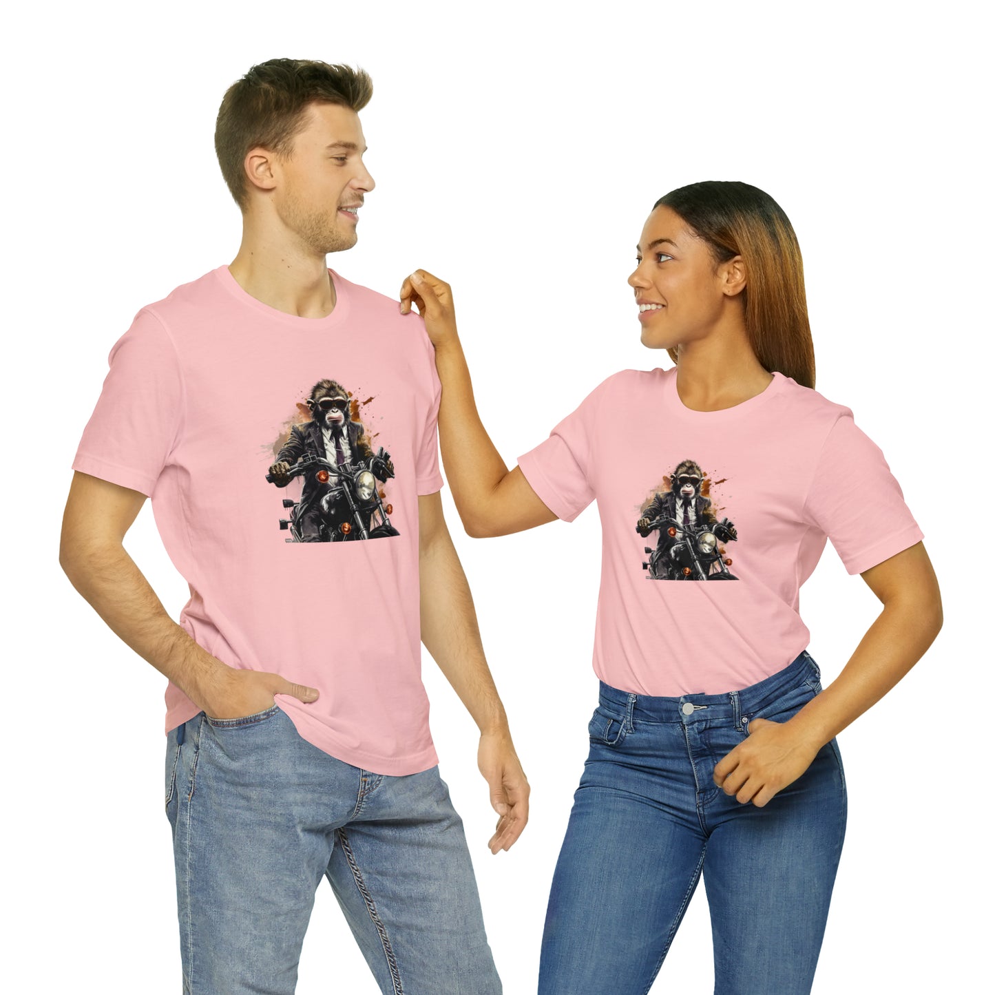 Monkey in Suit: The Gun-Toting Biker Tee