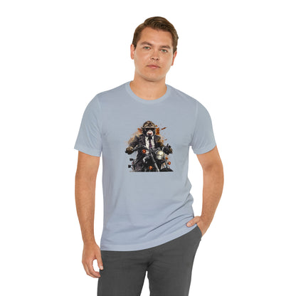 Monkey in Suit: The Gun-Toting Biker Tee